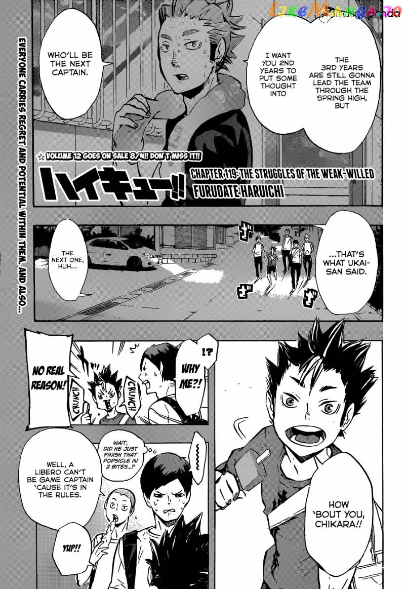 Haikyuu!!, Chapter 119 image 02